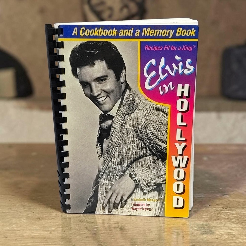 VTG 1994 Elvis in Hollywood Cookbook Memory Book Recipes Fit for a King Presley